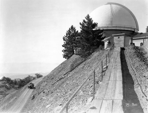 Lick Obervatory dome atop the summit