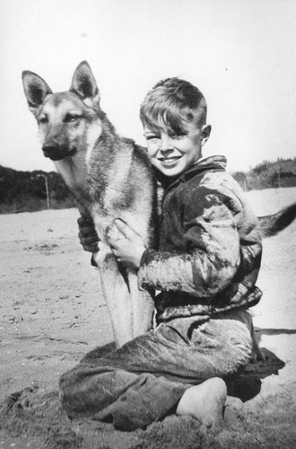 Boy with dog