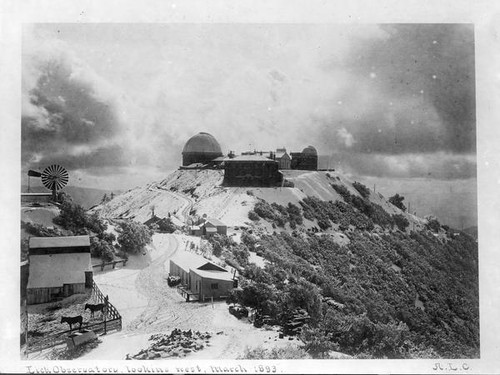 Lick Observatory looking west