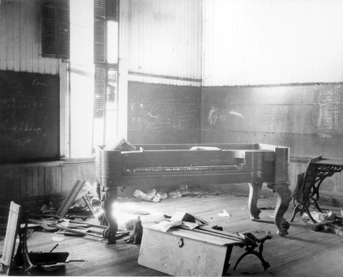Classroom in disrepair