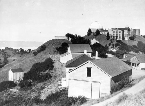 Houses below the summit