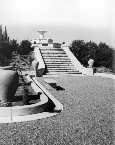 Fountain and garden