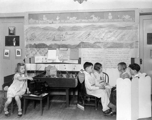 Classroom display on orchards