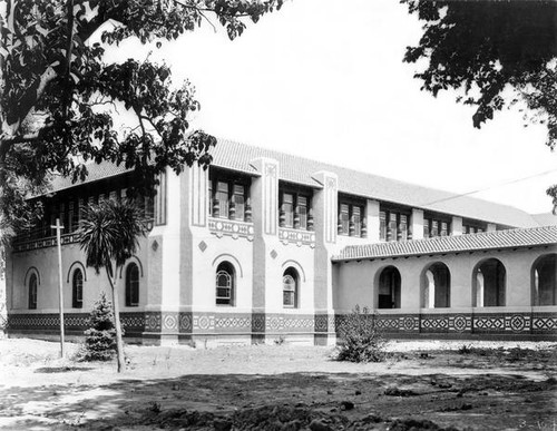 Campus building and the quad