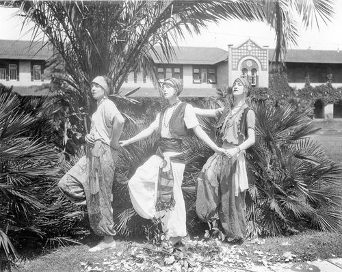 Three female performers