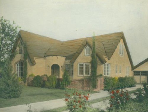 House with roses