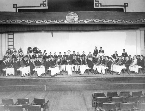 Youth band on stage