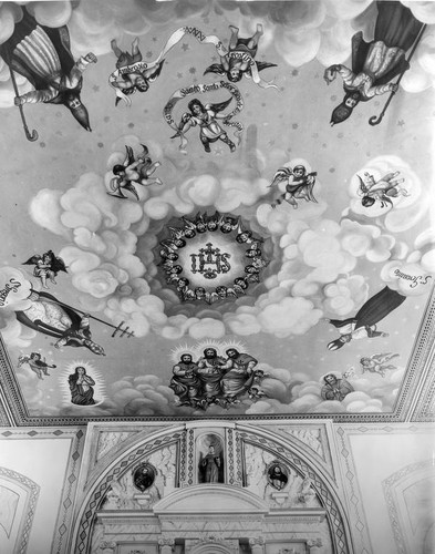 Mission Santa Clara church ceiling