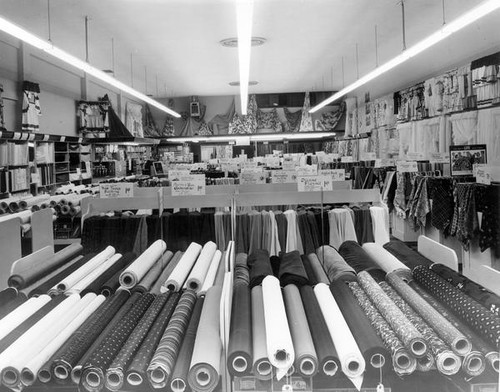 Fabric store interior