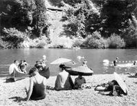 People sitting on the beach