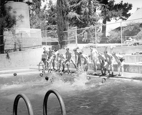 Students swimming