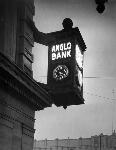 Anglo Bank sign