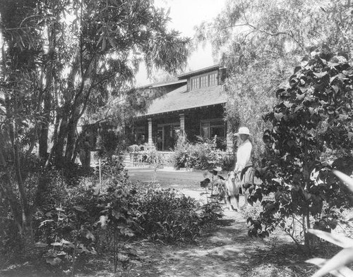 Woman in a garden