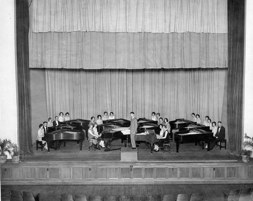 Pianists on stage