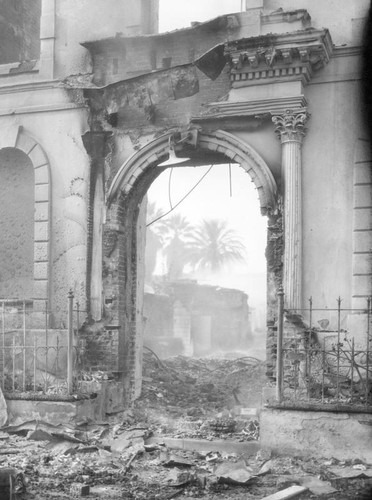 Mission Santa Clara after the fire