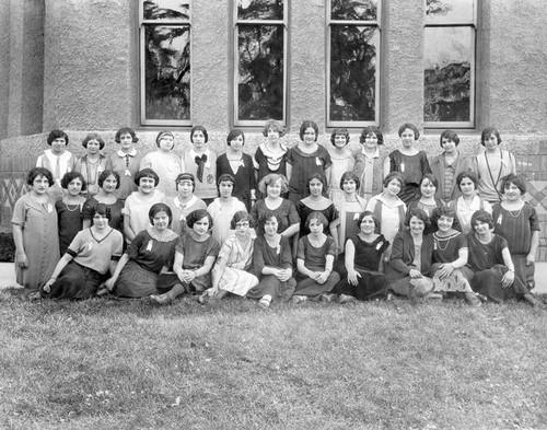 Female student organization group photograph