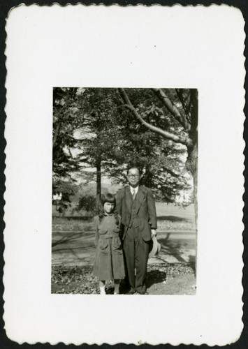 Caroline Polkinghorn standing next to a man