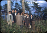 Engineers at radio station, Sendai