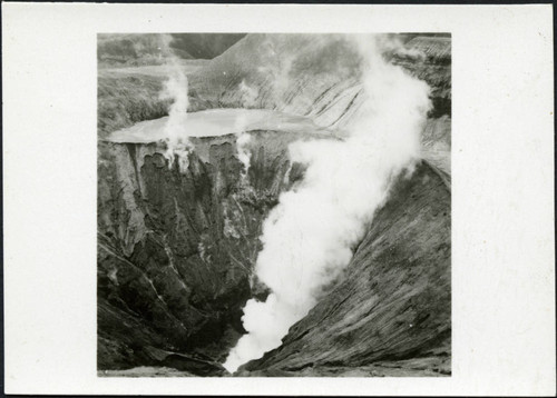 Lava-covered crater