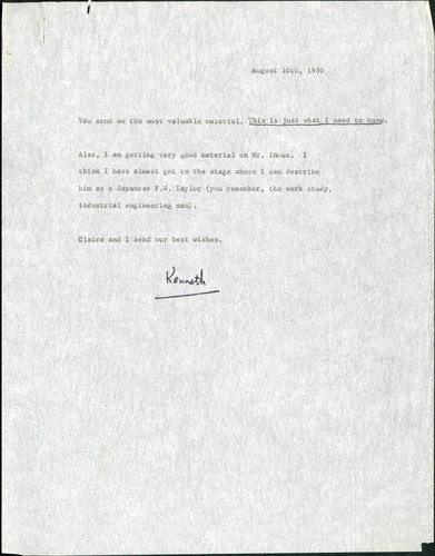 Letter from Kenneth, 1980-08-10