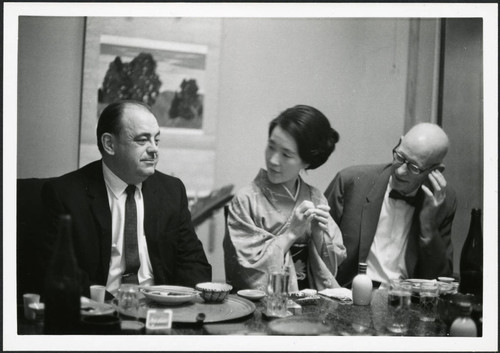 Charles Protzman sitting at a table