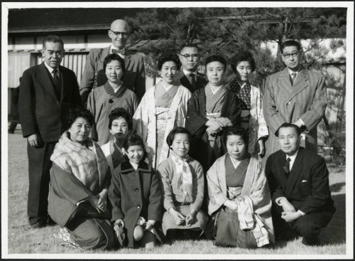 Charles Protzman with a group of people, 1960-02-21