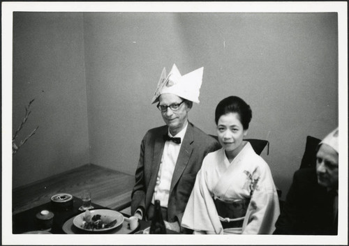 Charles Protzman sitting next to a woman, 1968-06-10