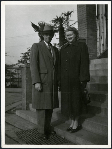Charles Protzman and his wife — Calisphere