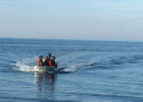 Students in boat