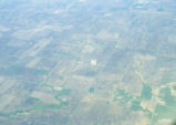 Aerial view of Illinois water drainage