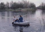 Students in boat
