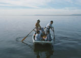 Students in boat