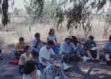 Lab III, lecture under tree