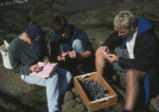 Students on the beach