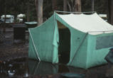 Tent awash