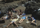 Students on the beach