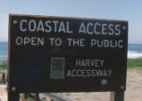 Beach sign