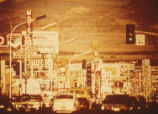 Rows of signs down Las Vegas street