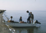 Students in boat