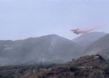 Borate bomber over Mount Baldy fire