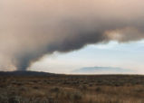 Reche Canyon fire plume
