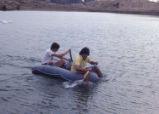 Students in boat