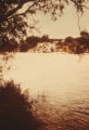 Garbage dump on Brazos River bank