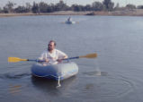 Man in raft