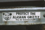 Protect the Alaskan Grizzly bumper sticker