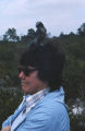 Charlotte Mangum and a Florida scrub jay