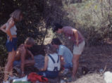 Lab III, soil sieving