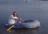 Man in raft