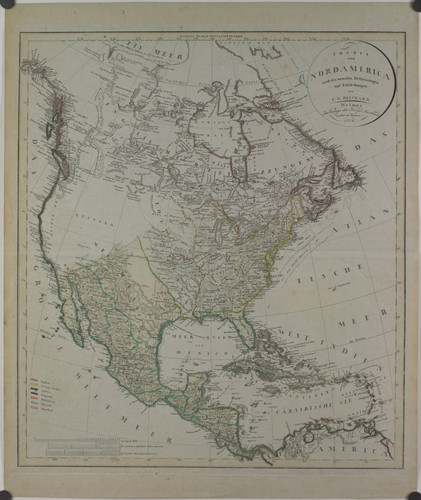 Charte von Nordamerica, nach den neuesten Bestimmungen und Entdeckungen