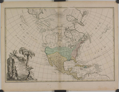 L'Amerique Septentrionale divisée en ses principaux êtats par le Sr. Janvier